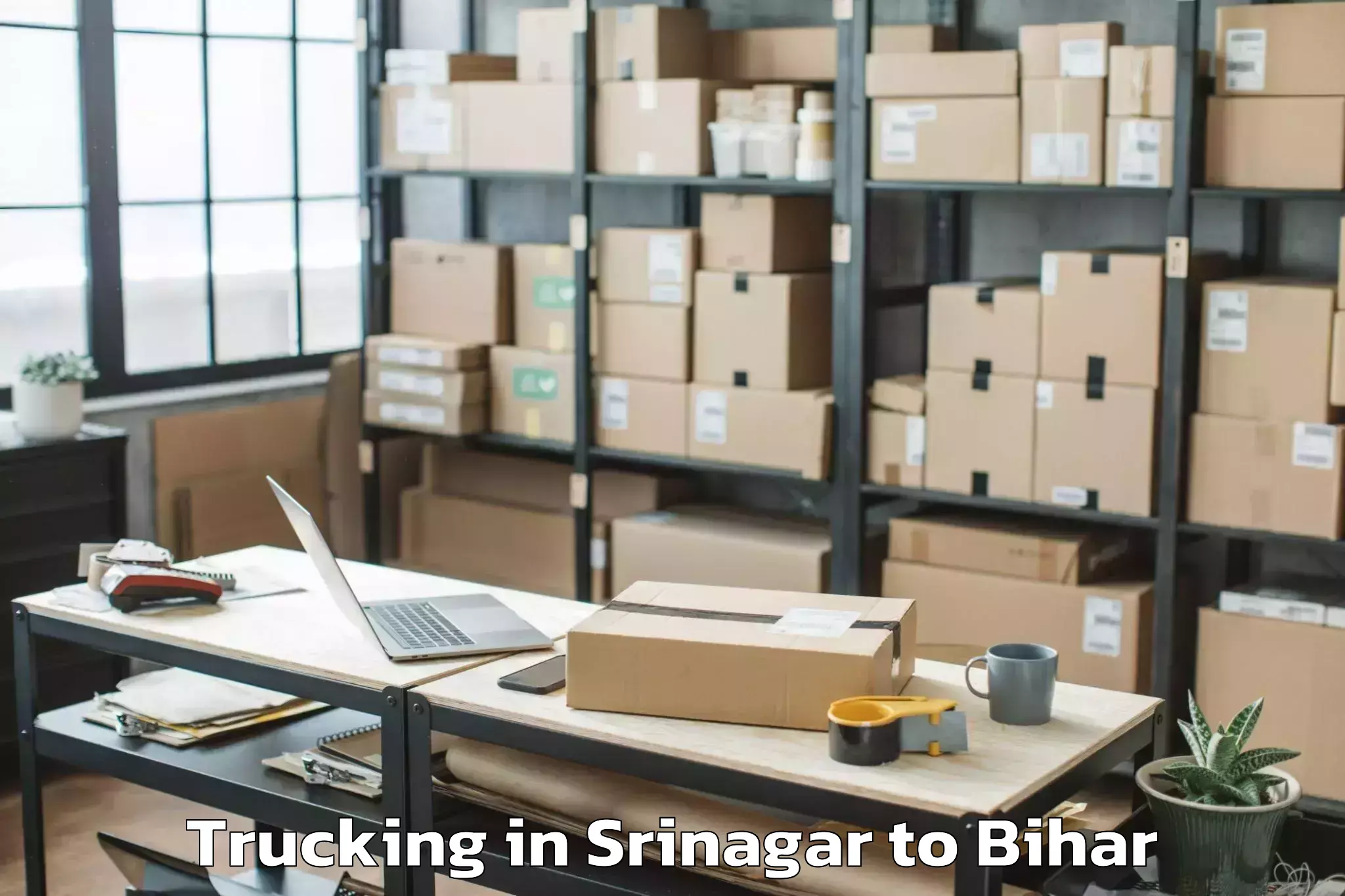 Srinagar to Kursela Trucking Booking